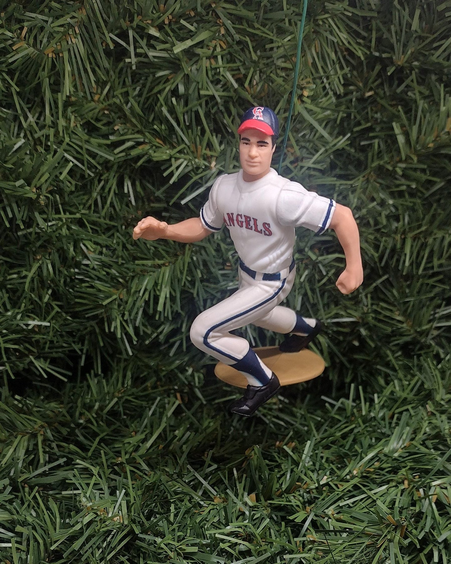 LOS ANGELES ANGELS Christmas Ornaments Jim Edmonds Steve Finley Jim Abbott Unique Gift Anaheim California