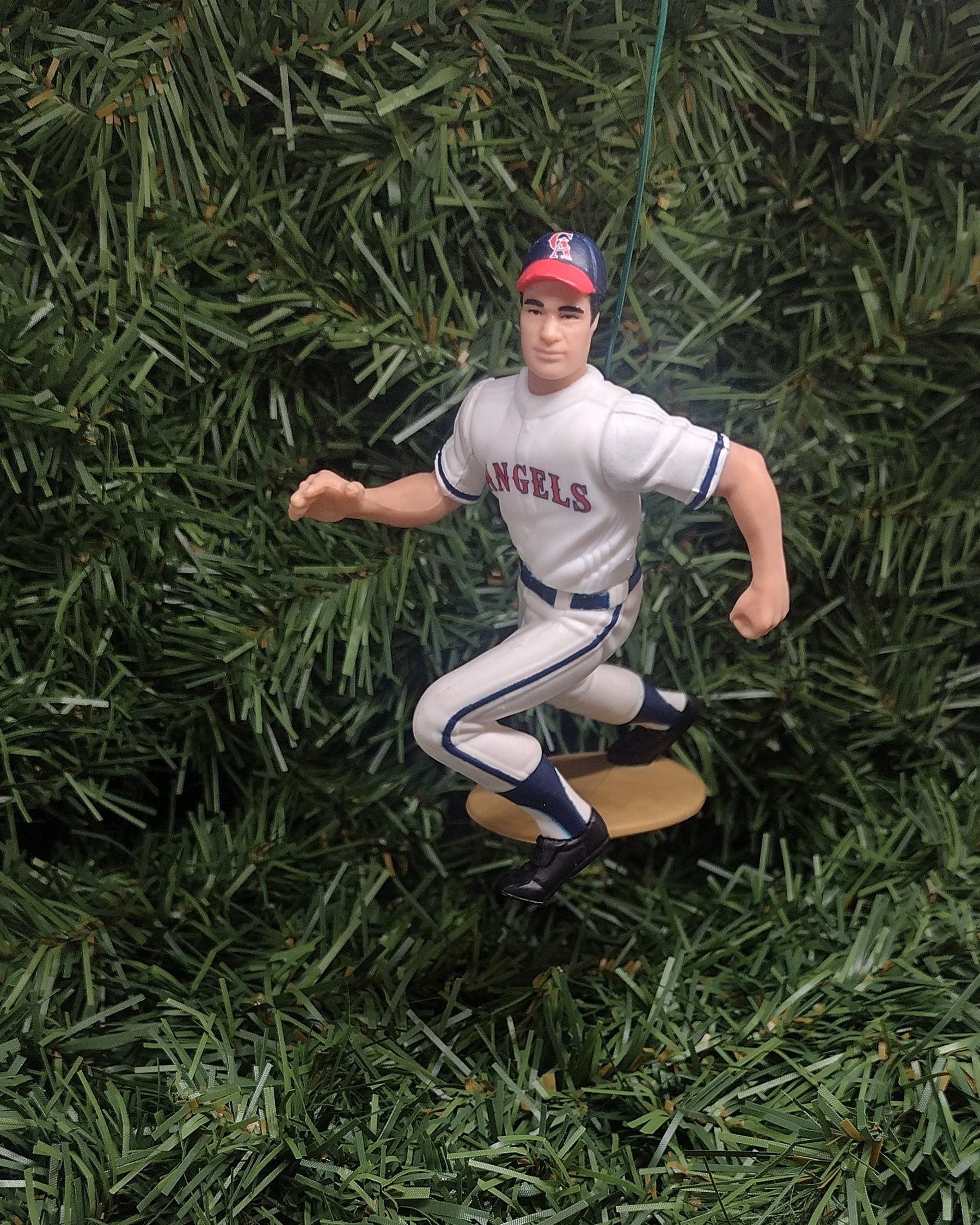 LOS ANGELES ANGELS Christmas Ornaments Jim Edmonds Steve Finley Jim Abbott Unique Gift Anaheim California