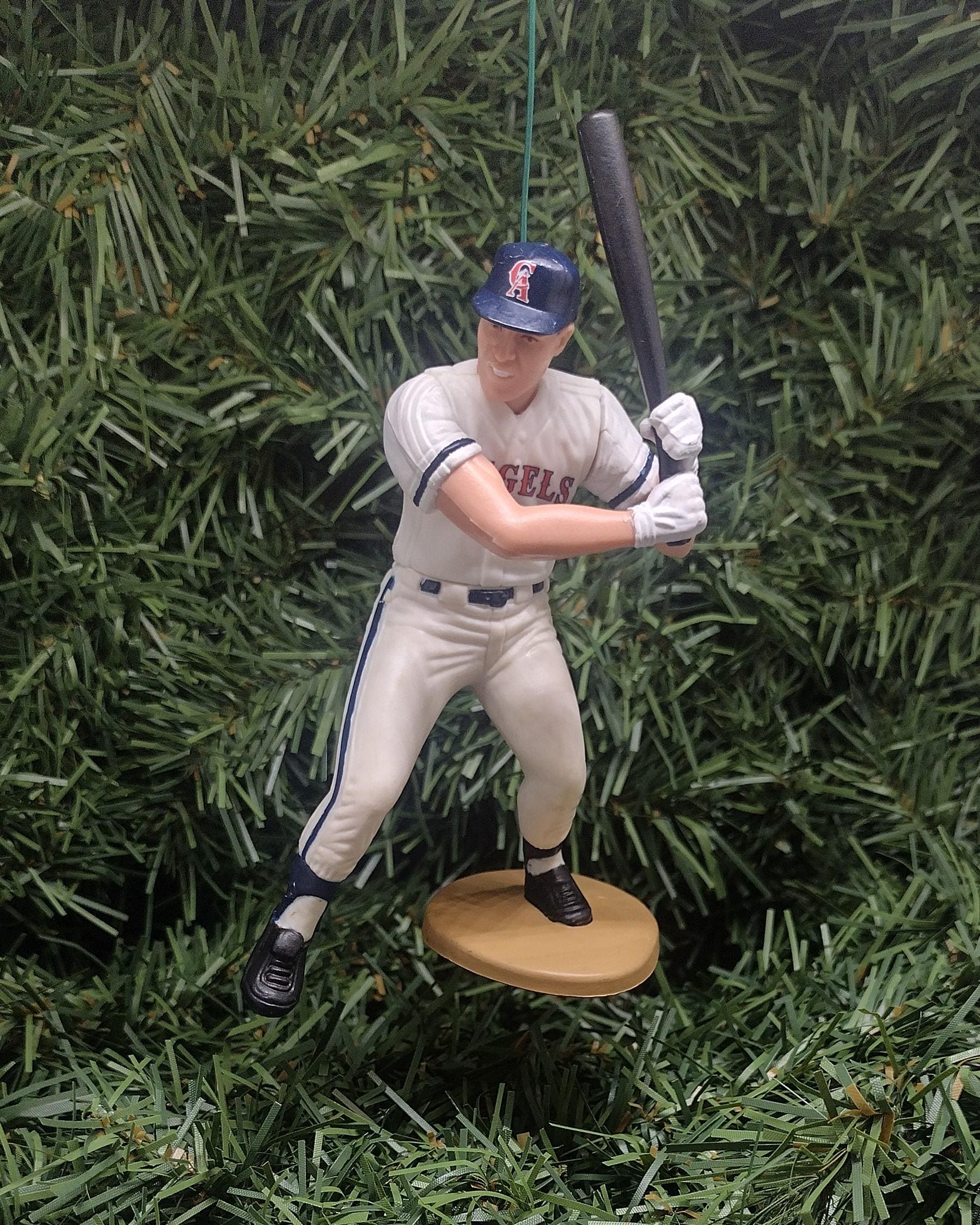 LOS ANGELES ANGELS Christmas Ornaments Jim Edmonds Steve Finley Jim Abbott Unique Gift Anaheim California