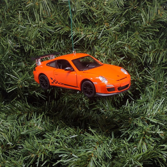 PORSCHE 911 GT3 RS Ornament Christmas Tree Decoration Unique Gift Idea 2010 gt3rs Orange