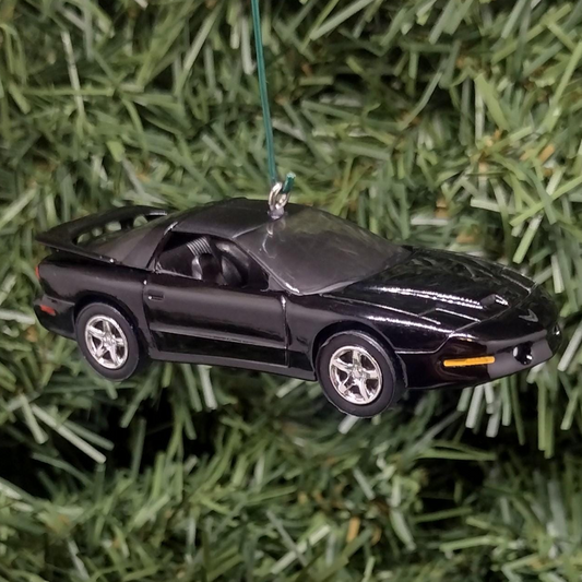 Pontiac Firebird Ornament 1997 Christmas Tree Decoration Trans Am WS6 Unique Xmas Gift Black Nicely Detailed