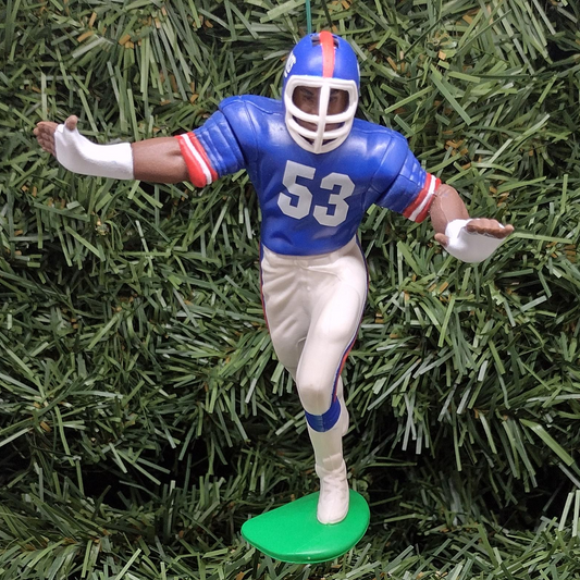 NEW YORK GIANTS Christmas Ornament Gift Harry Carson NFL Football Figure Xmas Decoration
