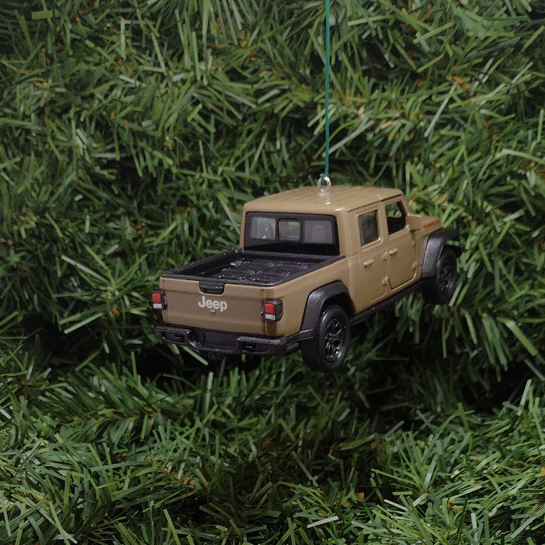 JEEP GLADIATOR Ornament Christmas Gift Idea Fun Automotive Xmas Tree Decoration 5 inch Brown 2019-2024