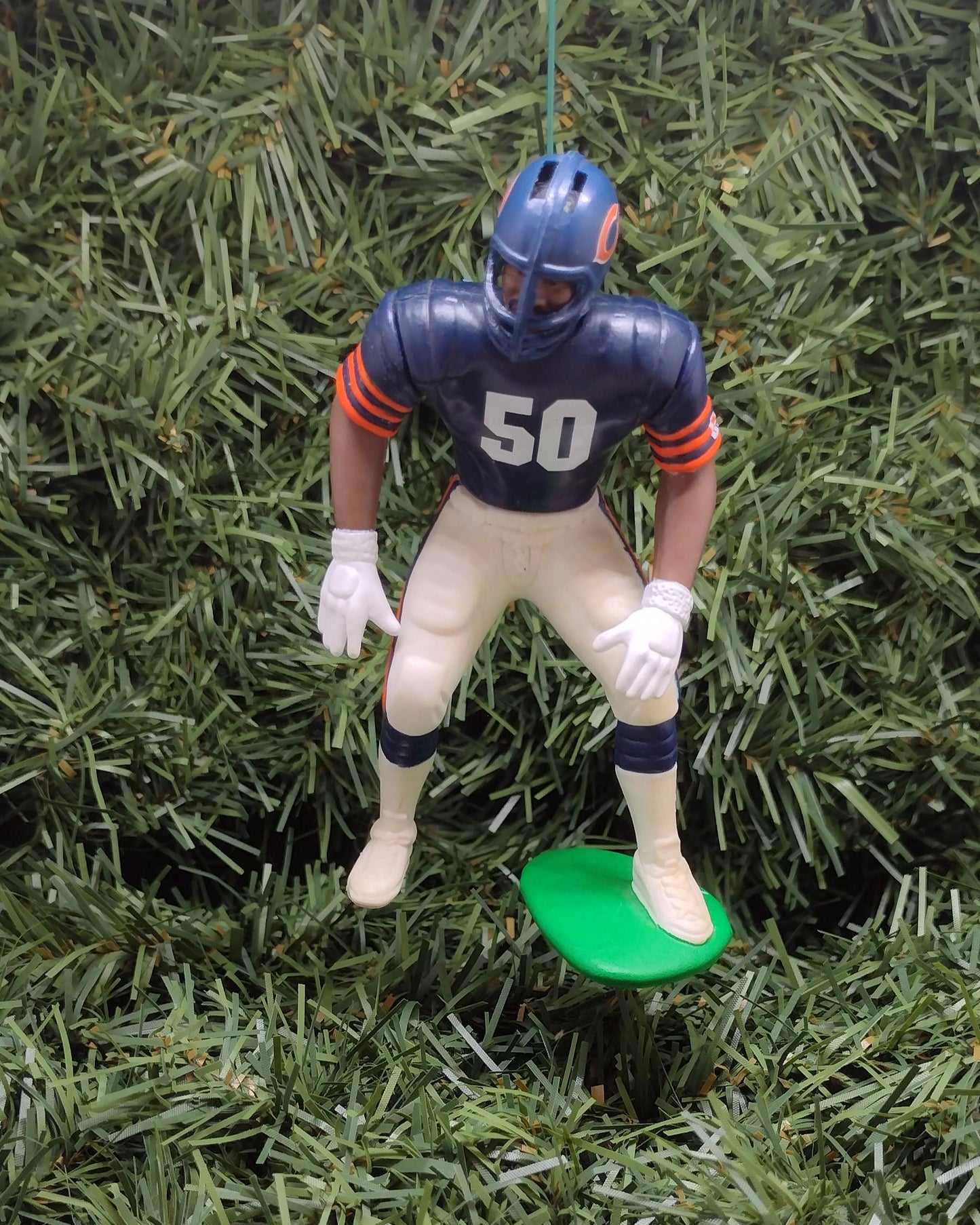 Mike Singletary CHICAGO BEARS Christmas tree ornament xmas nfl football figure unique gift idea
