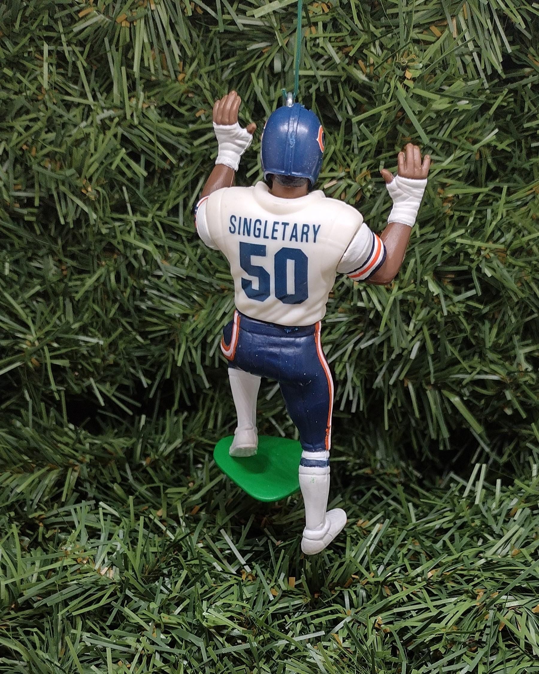 Mike Singletary CHICAGO BEARS Christmas tree ornament xmas nfl football figure unique gift idea