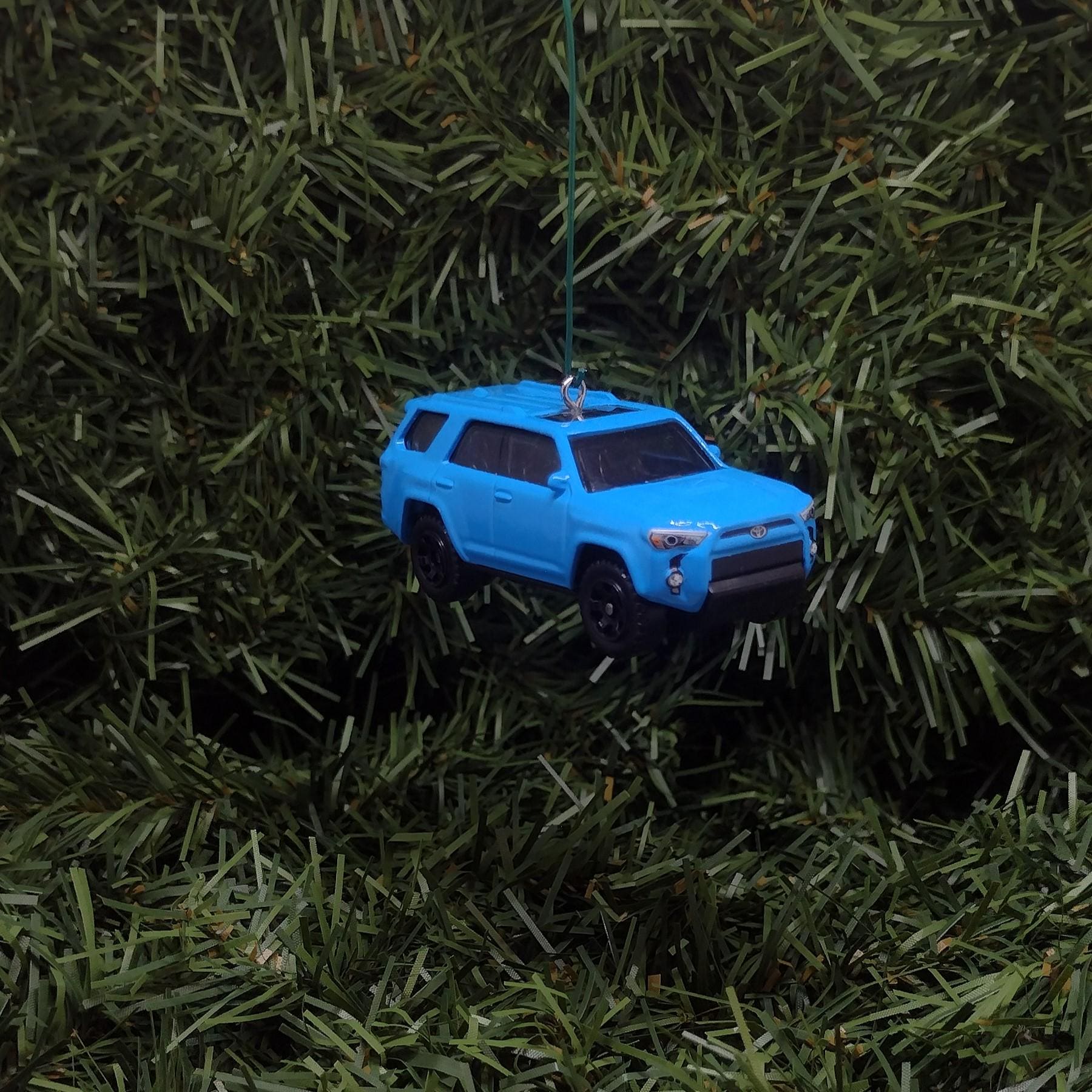 TOYOTA 4RUNNER Ornament Christmas Gift Idea 4 Runner Unique Xmas Tree Decoration 4x4 SUV Blie