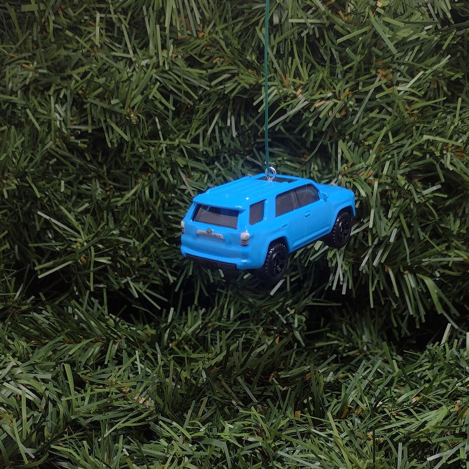 TOYOTA 4RUNNER Ornament Christmas Gift Idea 4 Runner Unique Xmas Tree Decoration 4x4 SUV Blie