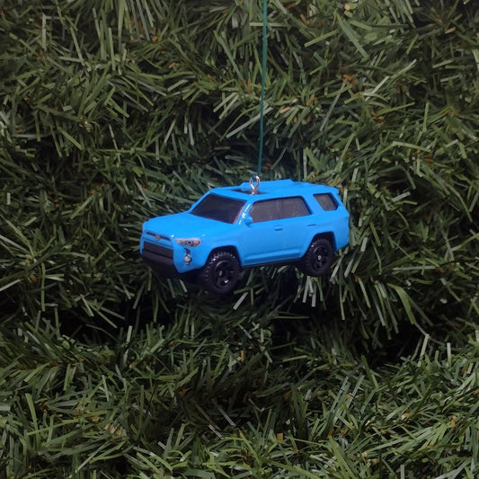 TOYOTA 4RUNNER Ornament Christmas Gift Idea 4 Runner Unique Xmas Tree Decoration 4x4 SUV Blie