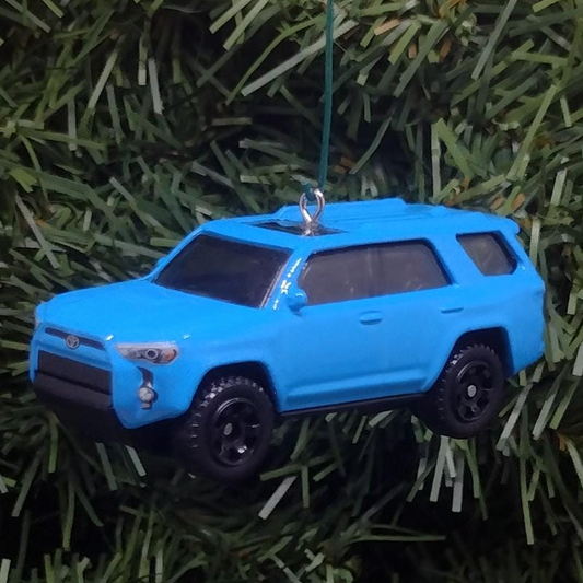 TOYOTA 4RUNNER Ornament Christmas Gift Idea 4 Runner Unique Xmas Tree Decoration 4x4 SUV Blie