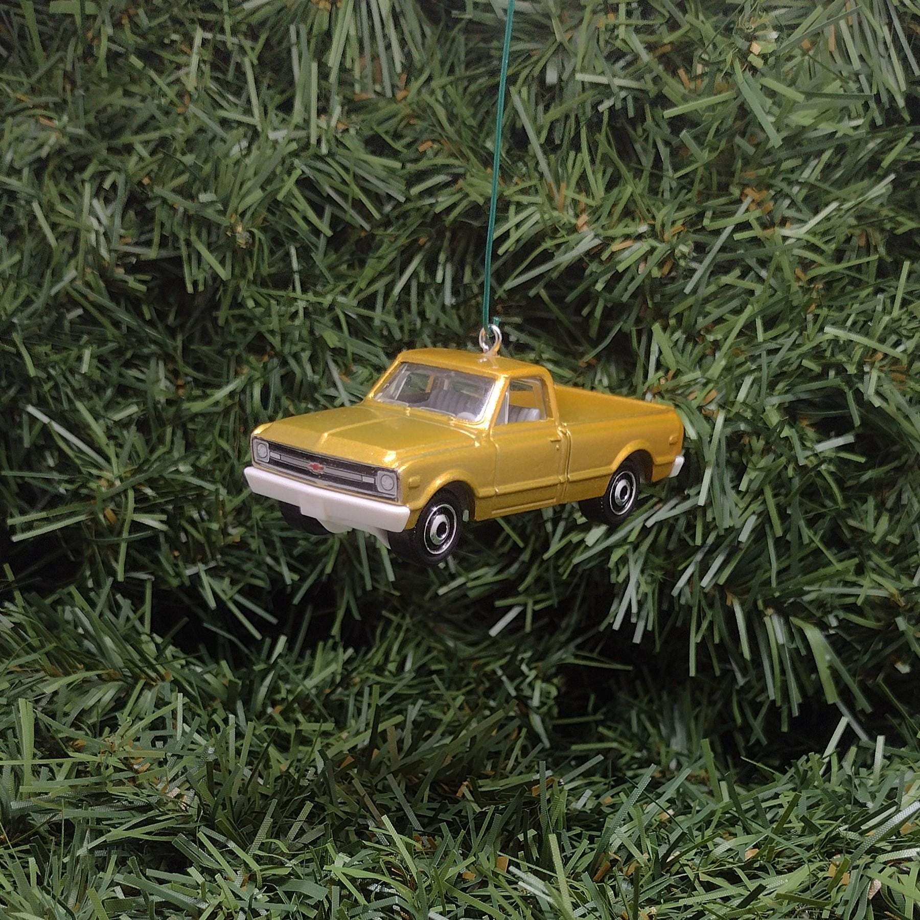 1968 Chevy C10 Truck Ornament Christmas Gift Idea For Car Enthusiast C-10 Chevrolet Pickup Xmas Tree Decoration