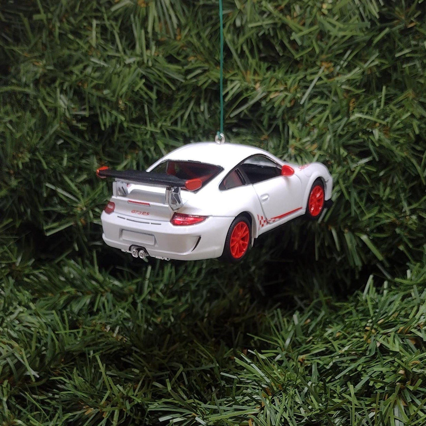 PORSCHE 911 GT3 RS Ornament Christmas Tree Decoration Unique Gift Idea 2010 gt3rs White