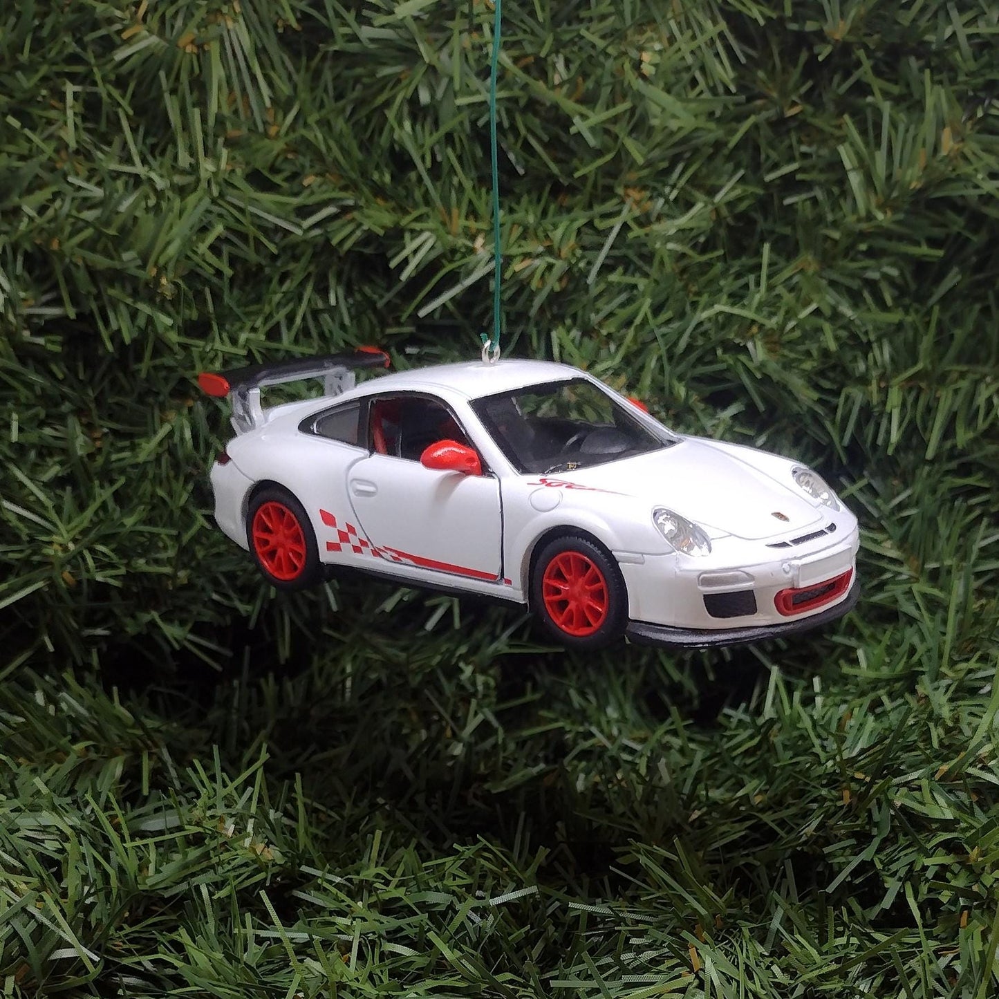 PORSCHE 911 GT3 RS Ornament Christmas Tree Decoration Unique Gift Idea 2010 gt3rs White