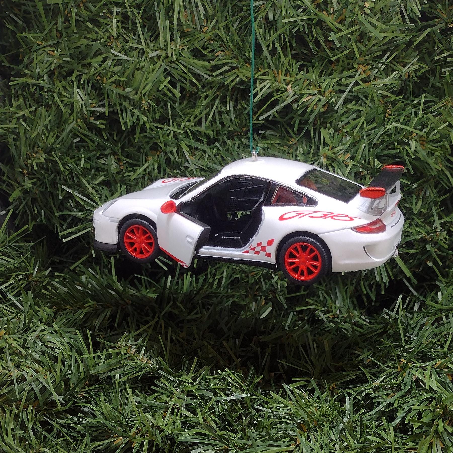 PORSCHE 911 GT3 RS Ornament Christmas Tree Decoration Unique Gift Idea 2010 gt3rs White