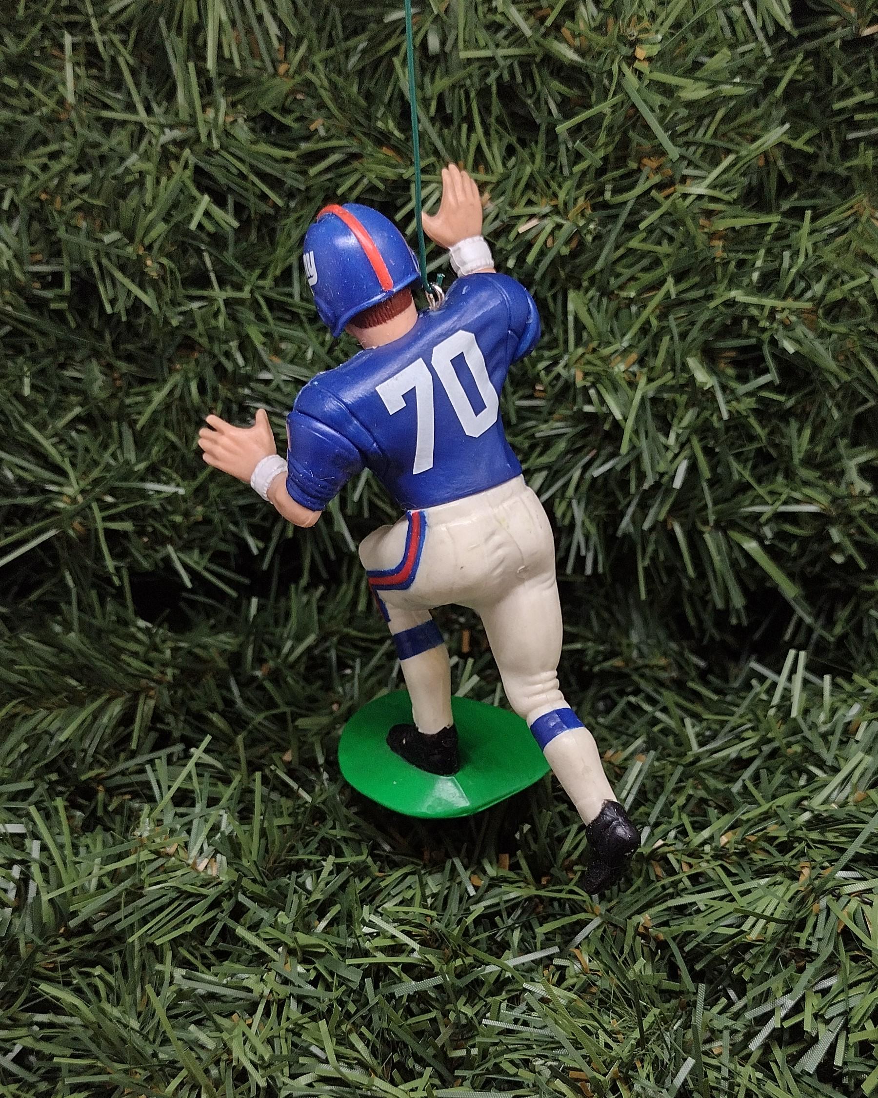 Sam Huff NEW YORK GIANTS Ornament Christmas Gift Idea Nfl Football Figure Unique Xmas Tree Decoration