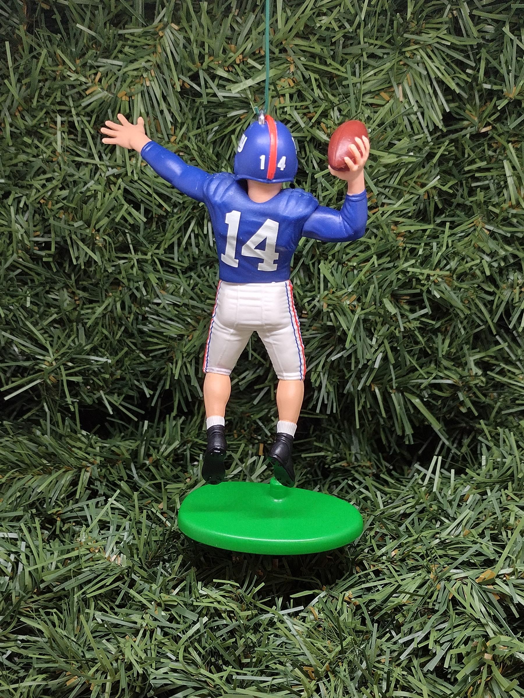 Y.A. Tittle NEW YORK GIANTS Christmas tree ornament xmas nfl football figure unique gift idea