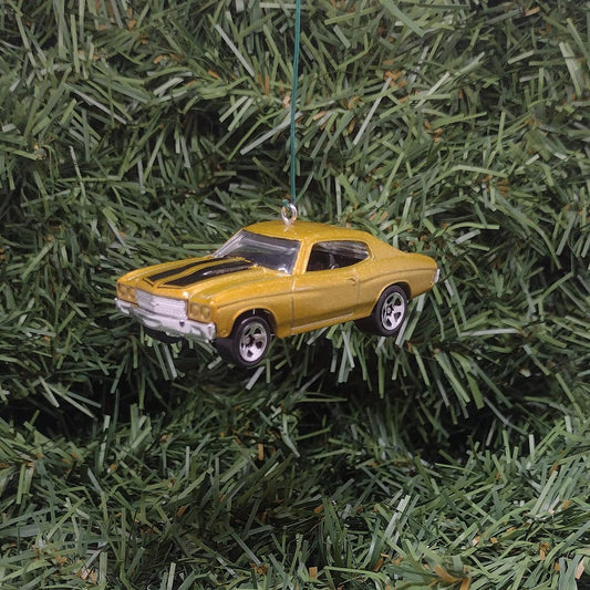 Chevy Chevelle SS 1970 Ornament Christmas tree decoration fun gift for car enthusiast Chevrolet unique xmas gift idea