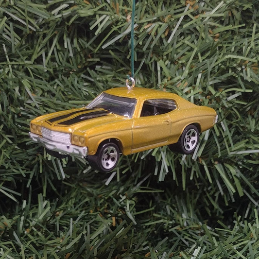 Chevy Chevelle SS 1970 Ornament Christmas tree decoration fun gift for car enthusiast Chevrolet unique xmas gift idea