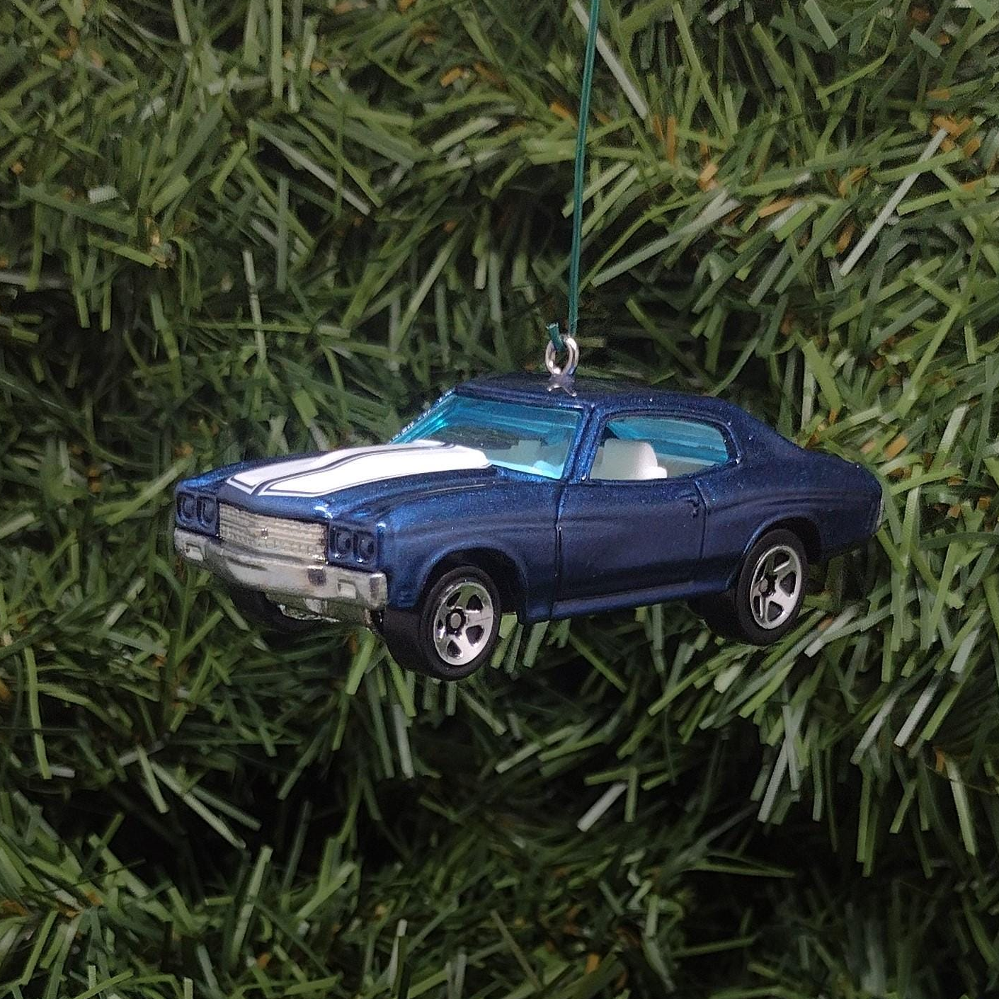 Chevy Chevelle SS 1970 Ornament Christmas Tree Decoration Unique Gift Idea Chevrolet Blue