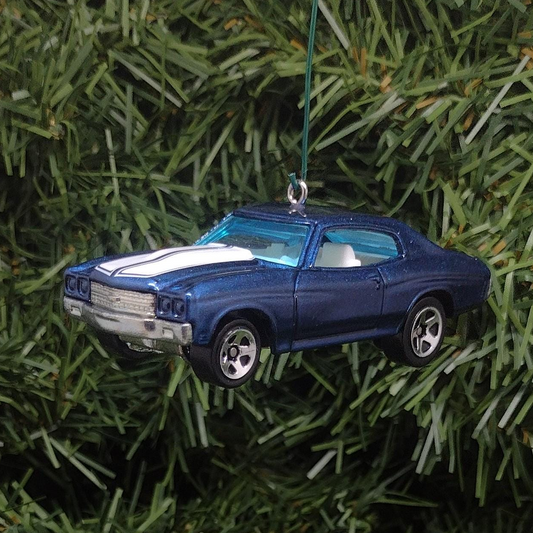 Chevy Chevelle SS 1970 Ornament Christmas Tree Decoration Unique Gift Idea Chevrolet Blue