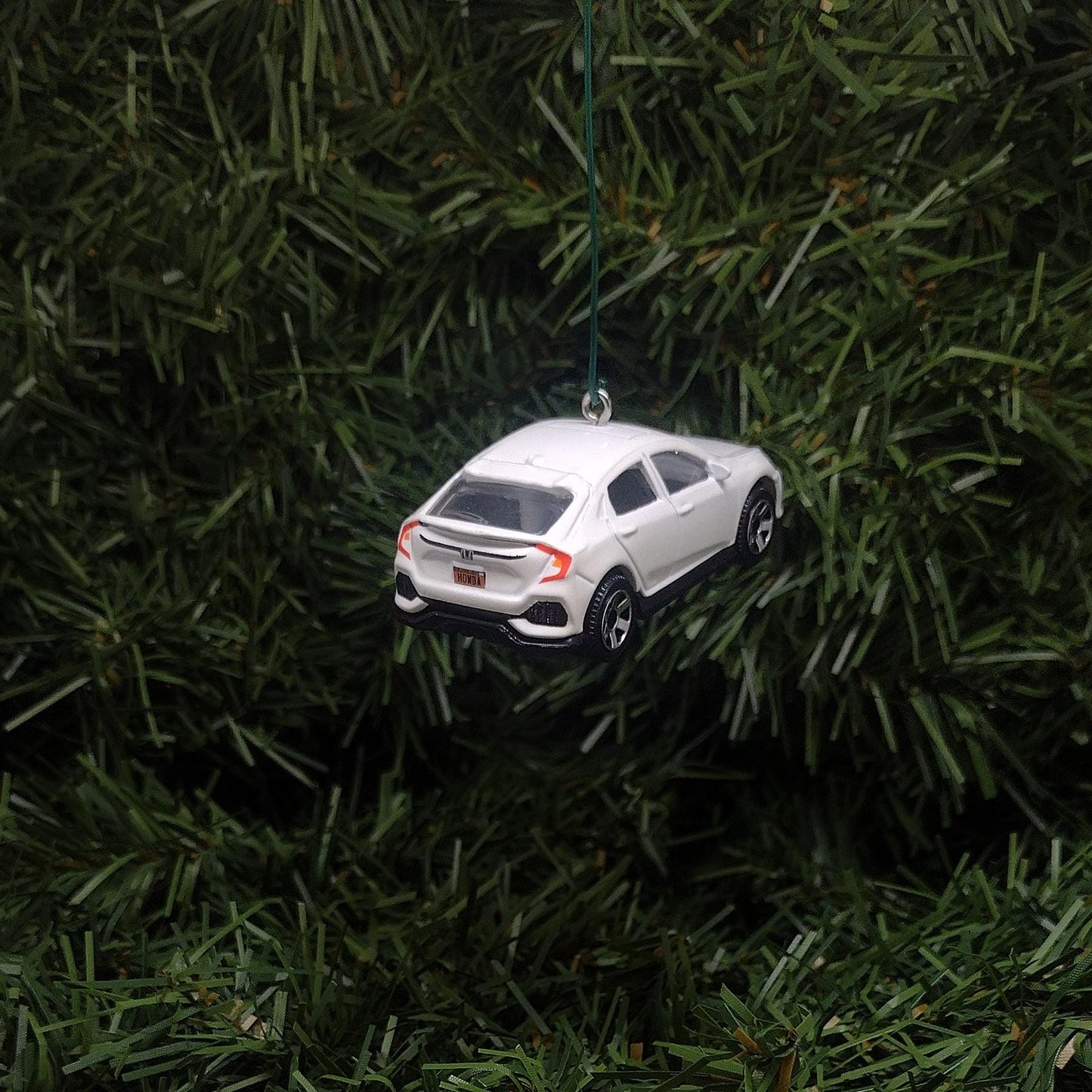 HONDA CIVIC Christmas ornament 2017 Hatchback Unique gift idea Xmas tree decoration 2016-2021 models White