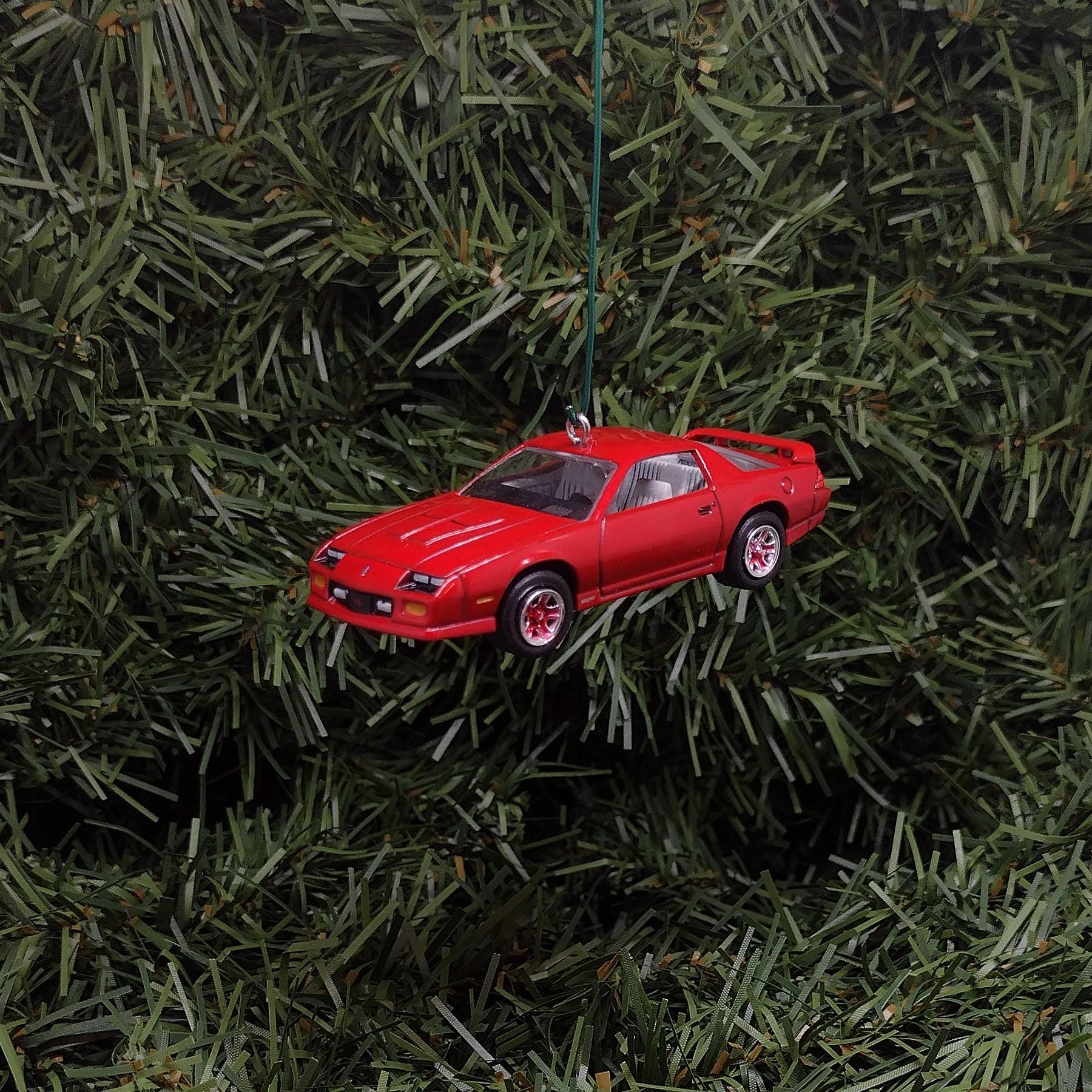 Chevy Camaro Ornament 1991 Z28 Christmas Tree Decoration Unique Gift Idea 1982-1992 Red Nice Detail