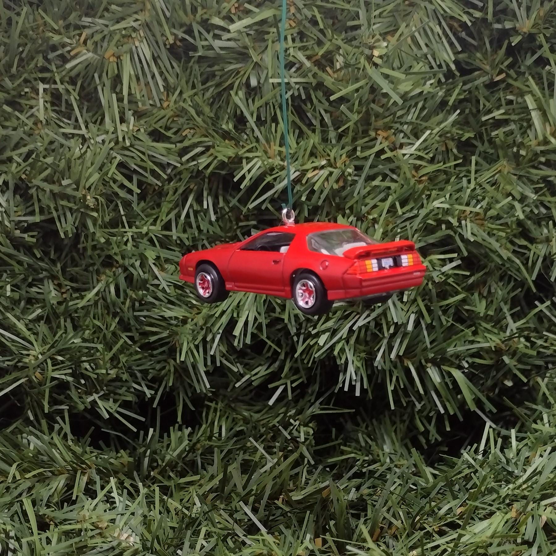 Chevy Camaro Ornament 1991 Z28 Christmas Tree Decoration Unique Gift Idea 1982-1992 Red Nice Detail