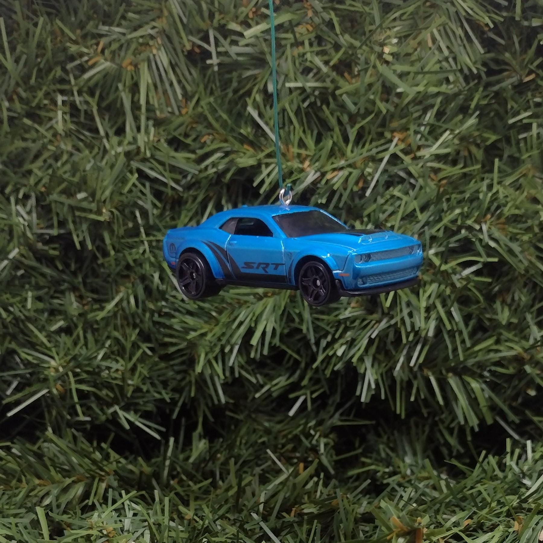 DODGE CHALLENGER Ornament 2018 SRT Demon Christmas Tree Decoration Unique Gift Idea Blue