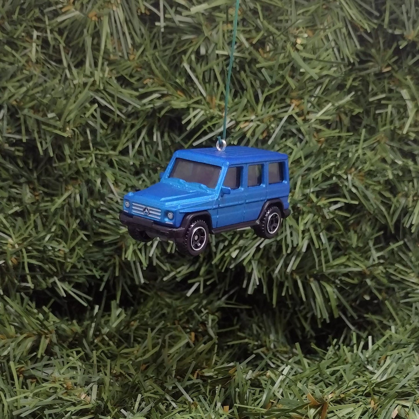 MERCEDES-BENZ 2015 G-Class Christmas Ornament Unique Gift Idea Xmas Tree Decoration Blue Purple