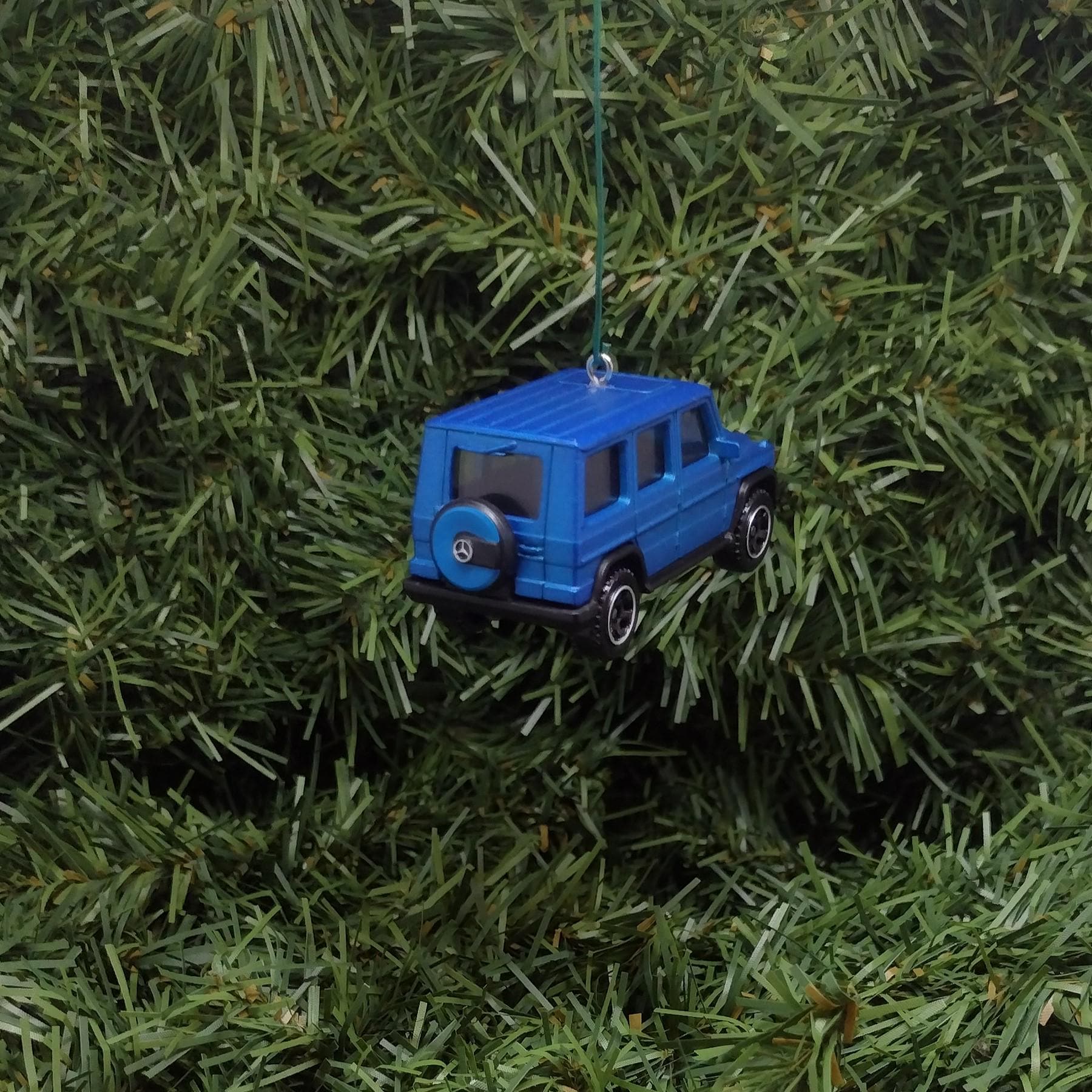 MERCEDES-BENZ 2015 G-Class Christmas Ornament Unique Gift Idea Xmas Tree Decoration Blue Purple