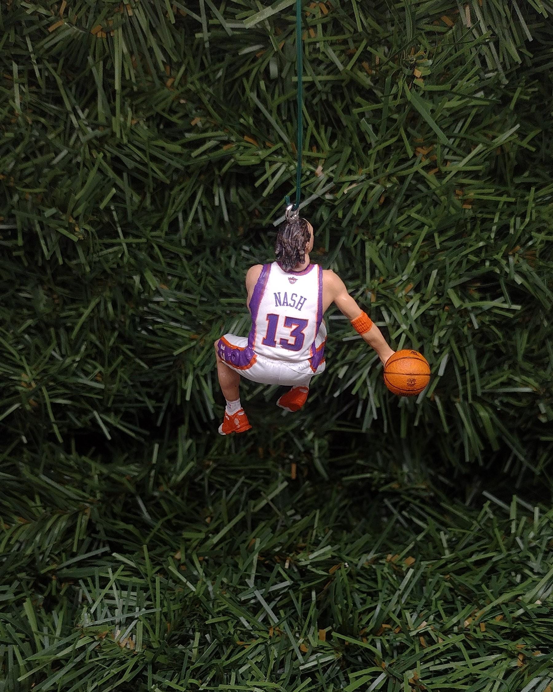 PHOENIX SUNS Ornament Steve Nash Christmas Gift Idea Unique Xmas Tree Decoration Cleveland NBA Basketball Figure 2.5 inch
