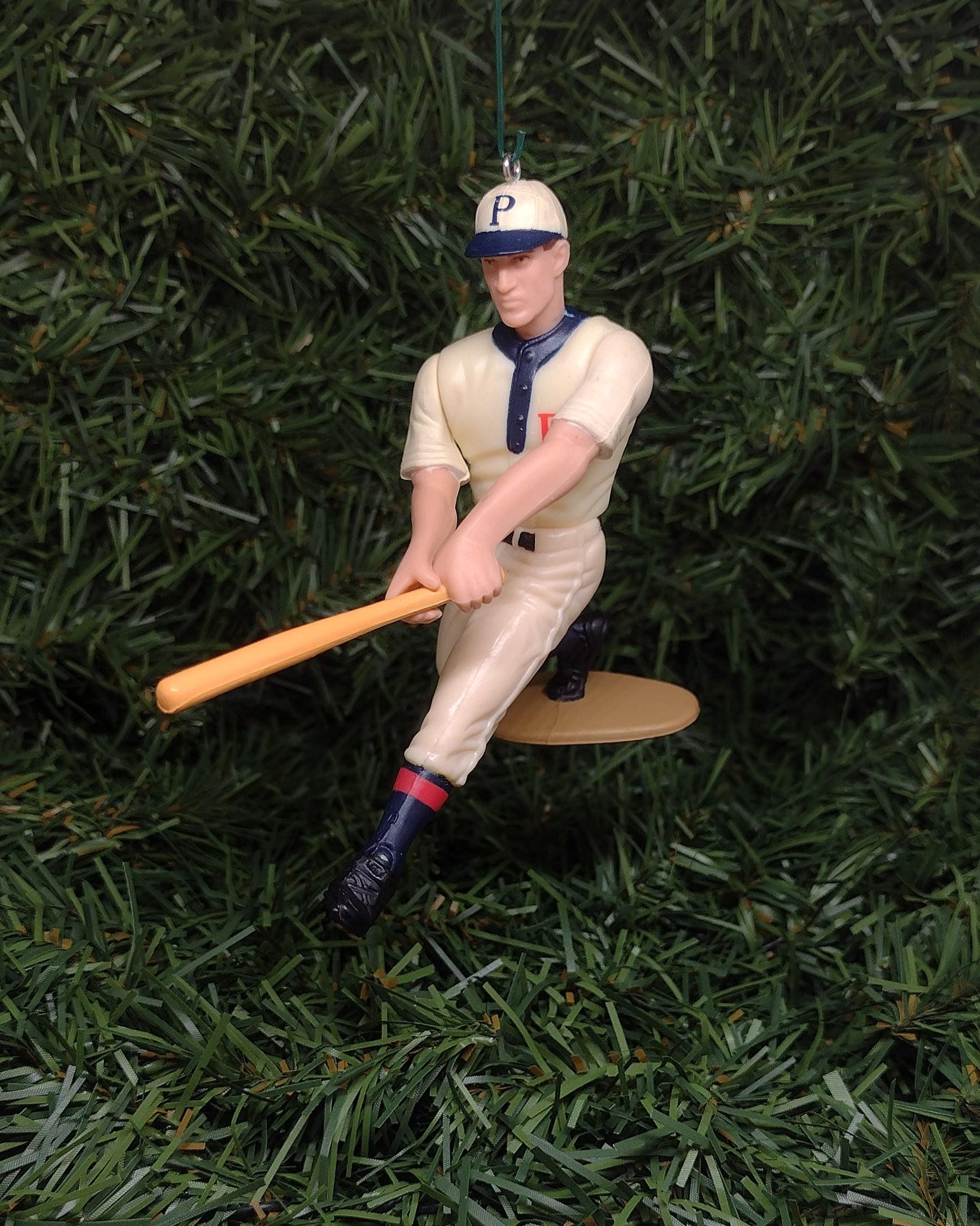 Honus Wagner Pittsburgh Pirates Christmas Ornament MLB Baseball Figure Unique Gift Idea Xmas Tree Decoration
