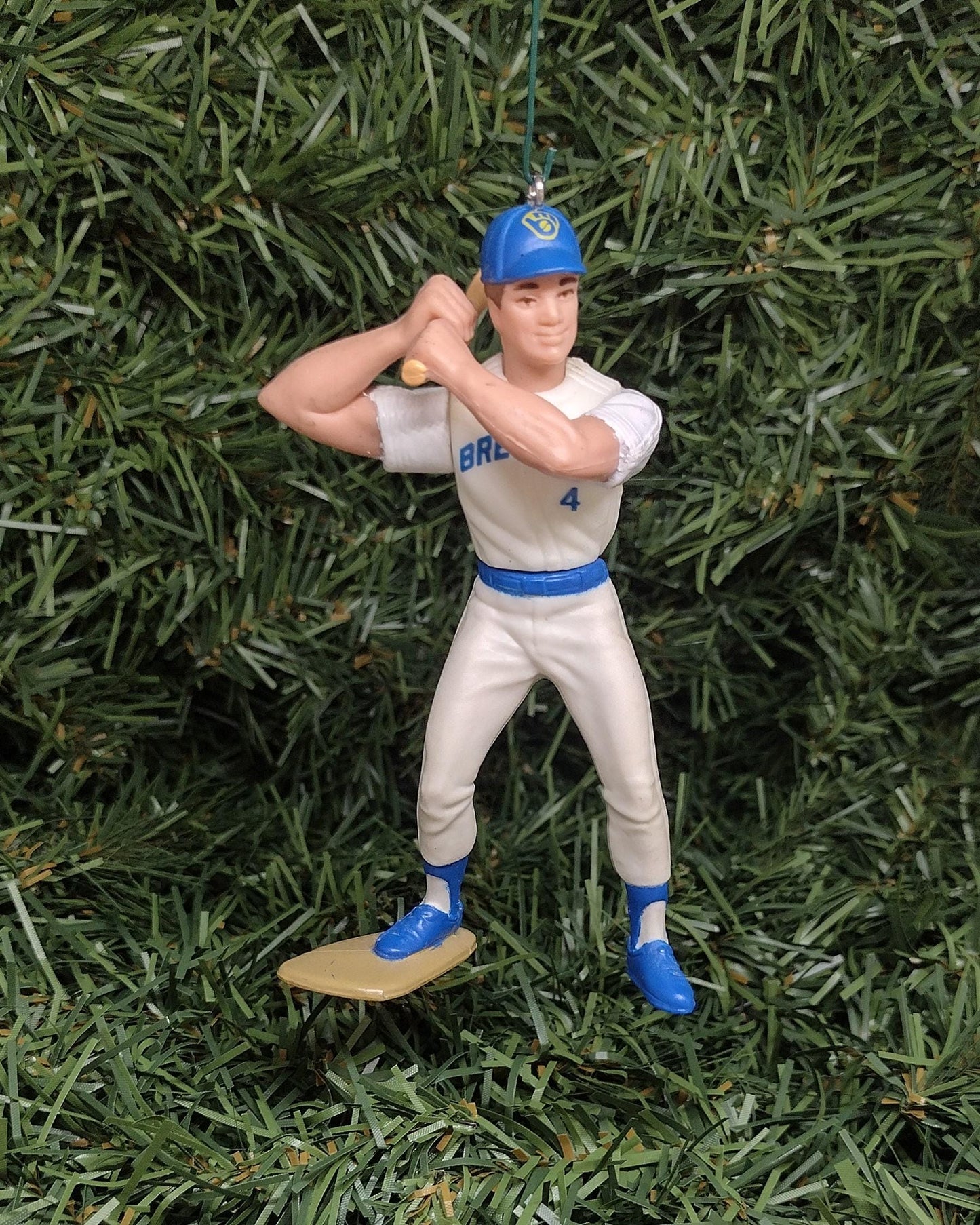 Robin Yount MILWAUKEE BREWERS Christmas tree ornament MLB baseball xmas figure