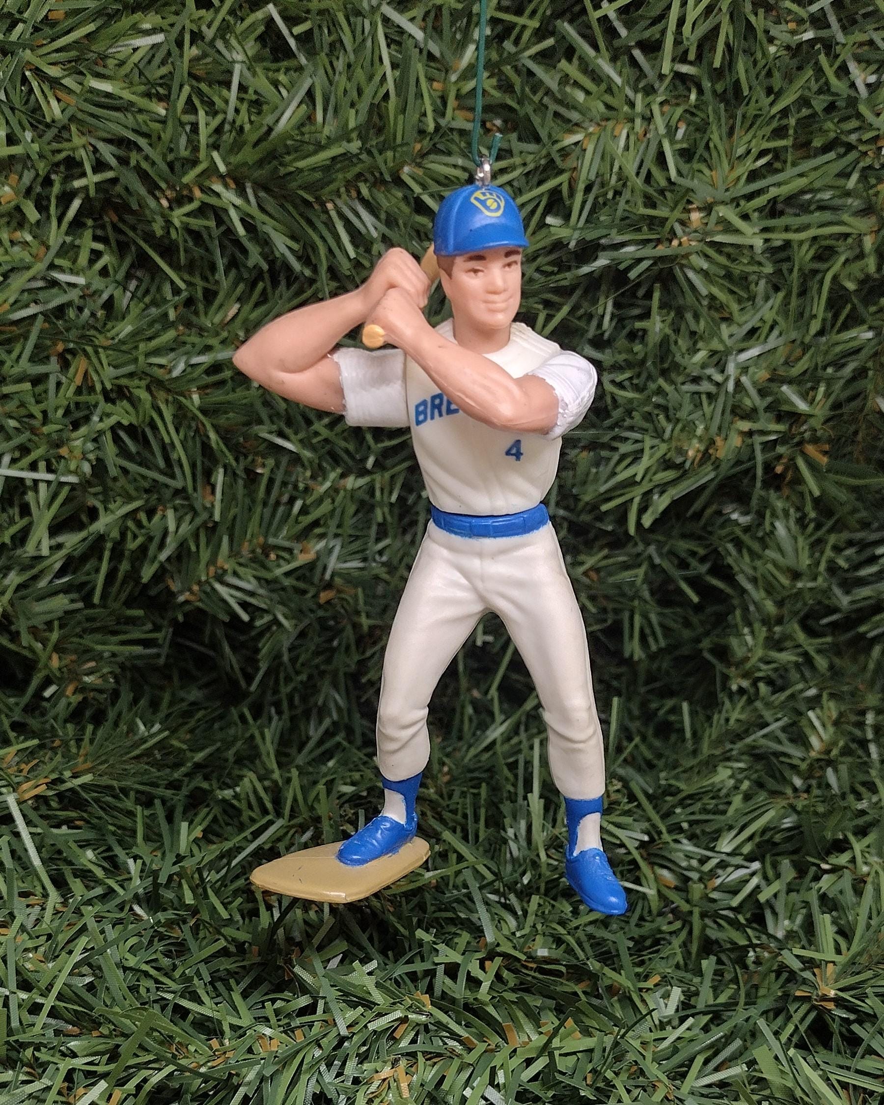 Robin Yount MILWAUKEE BREWERS Christmas tree ornament MLB baseball xmas figure