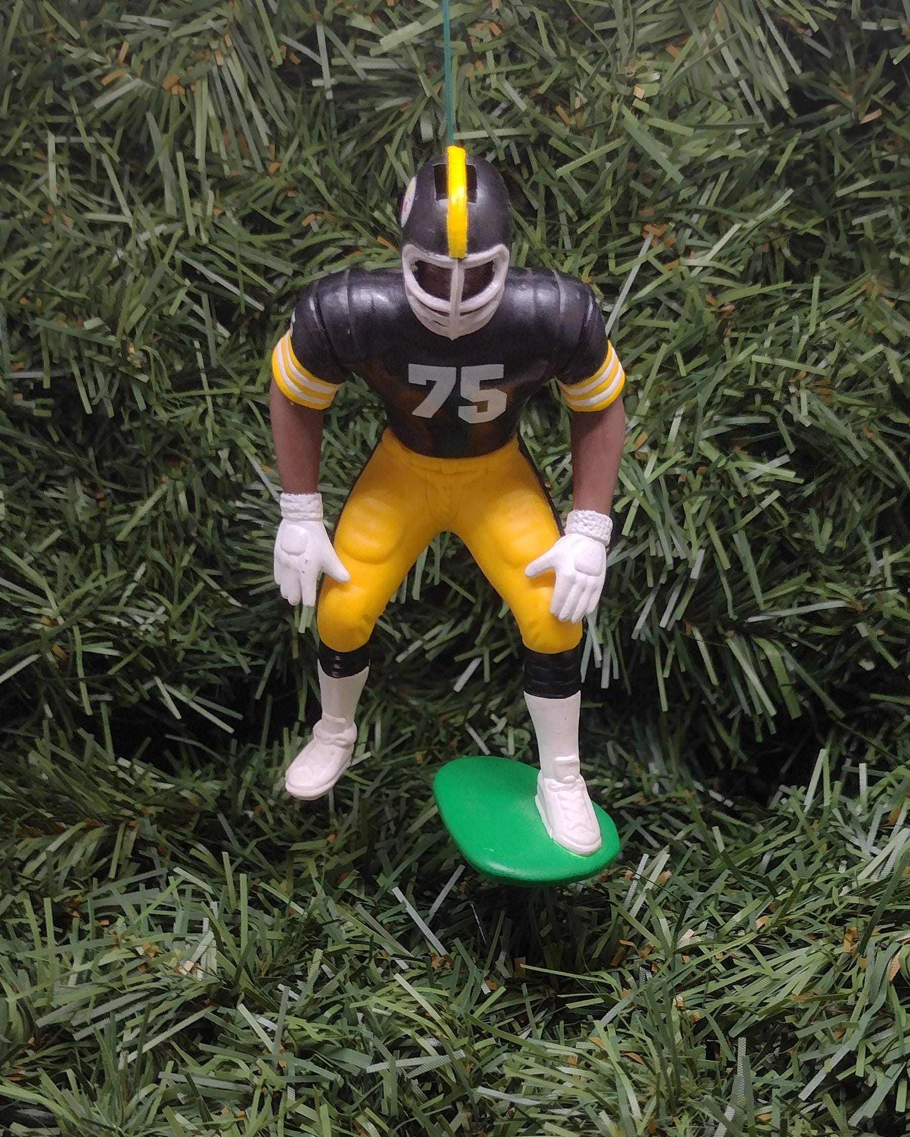 PITTSBURGH STEELERS ornament Joe Greene Christmas gift idea nfl football figure xmas tree decoration