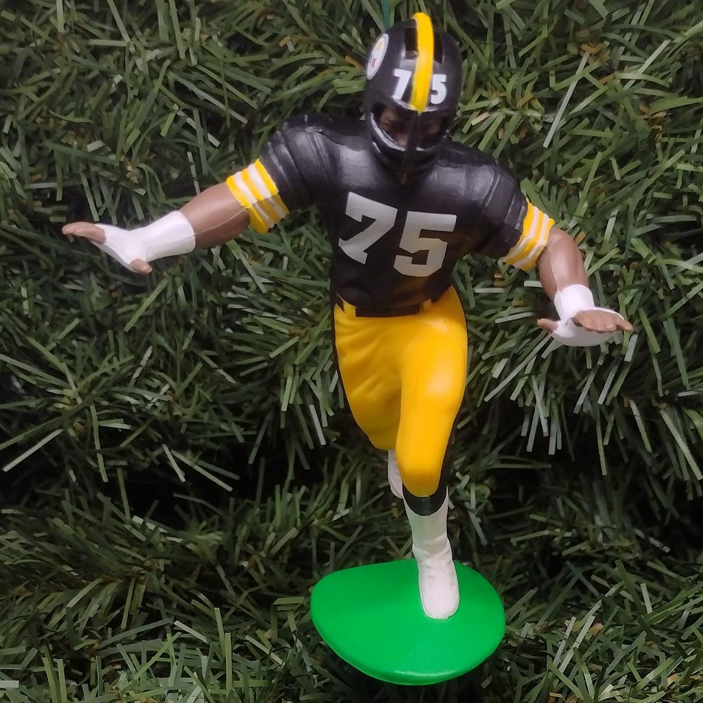 PITTSBURGH STEELERS Ornament Joe Greene Christmas Gift NFL Football Figure Xmas Decoration