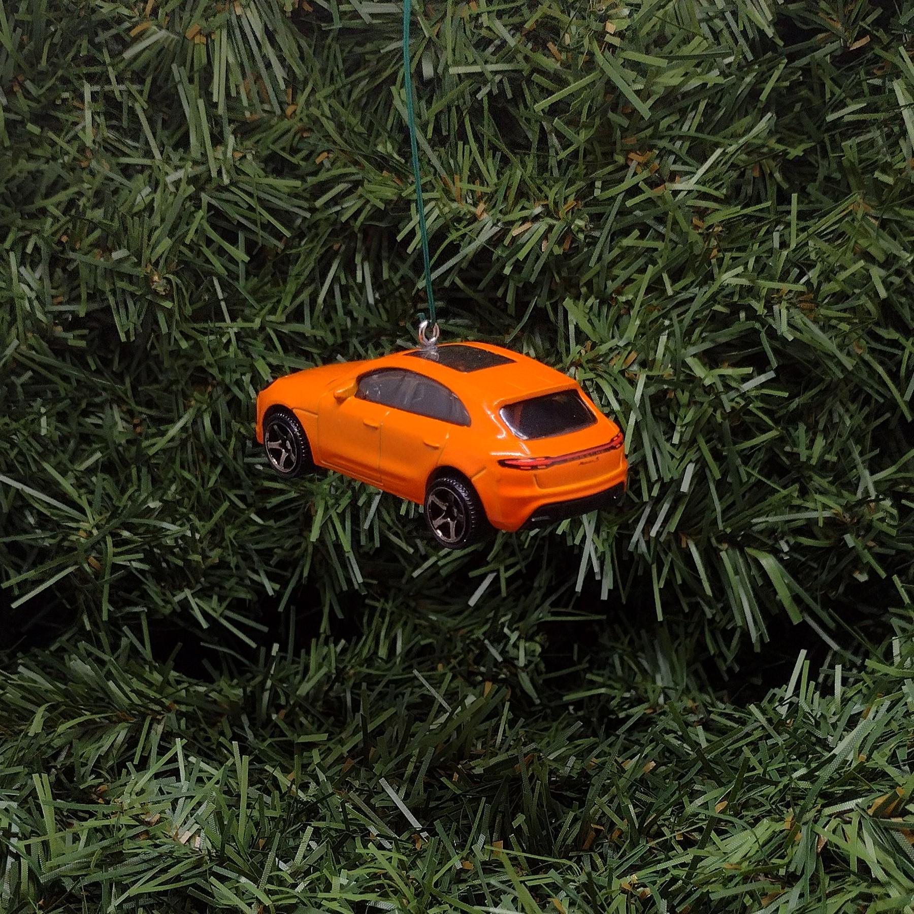 Porsche Macan Ornament Christmas Tree Decoration Unique Gift Idea 2021 2022 2023 Blue Orange