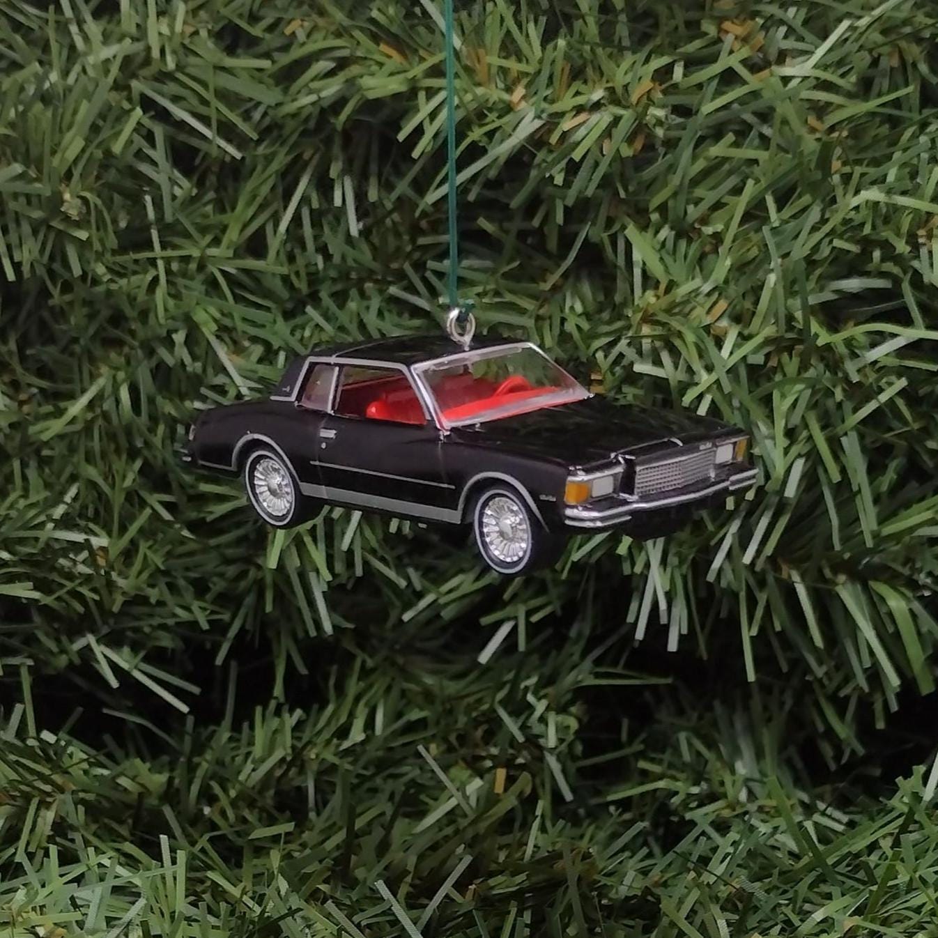 Chevy 1978 MONTE CARLO Ornament Christmas Tree Decoration Chevrolet Unique Xmas Gift Black