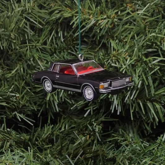 Chevy 1978 MONTE CARLO Ornament Christmas Tree Decoration Chevrolet Unique Xmas Gift Black