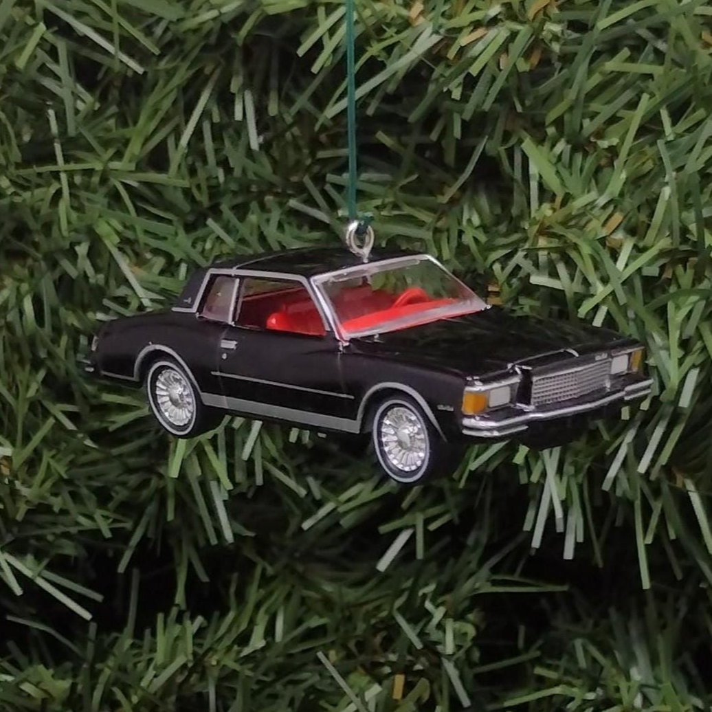Chevy 1978 MONTE CARLO Ornament Christmas Tree Decoration Chevrolet Unique Xmas Gift Black