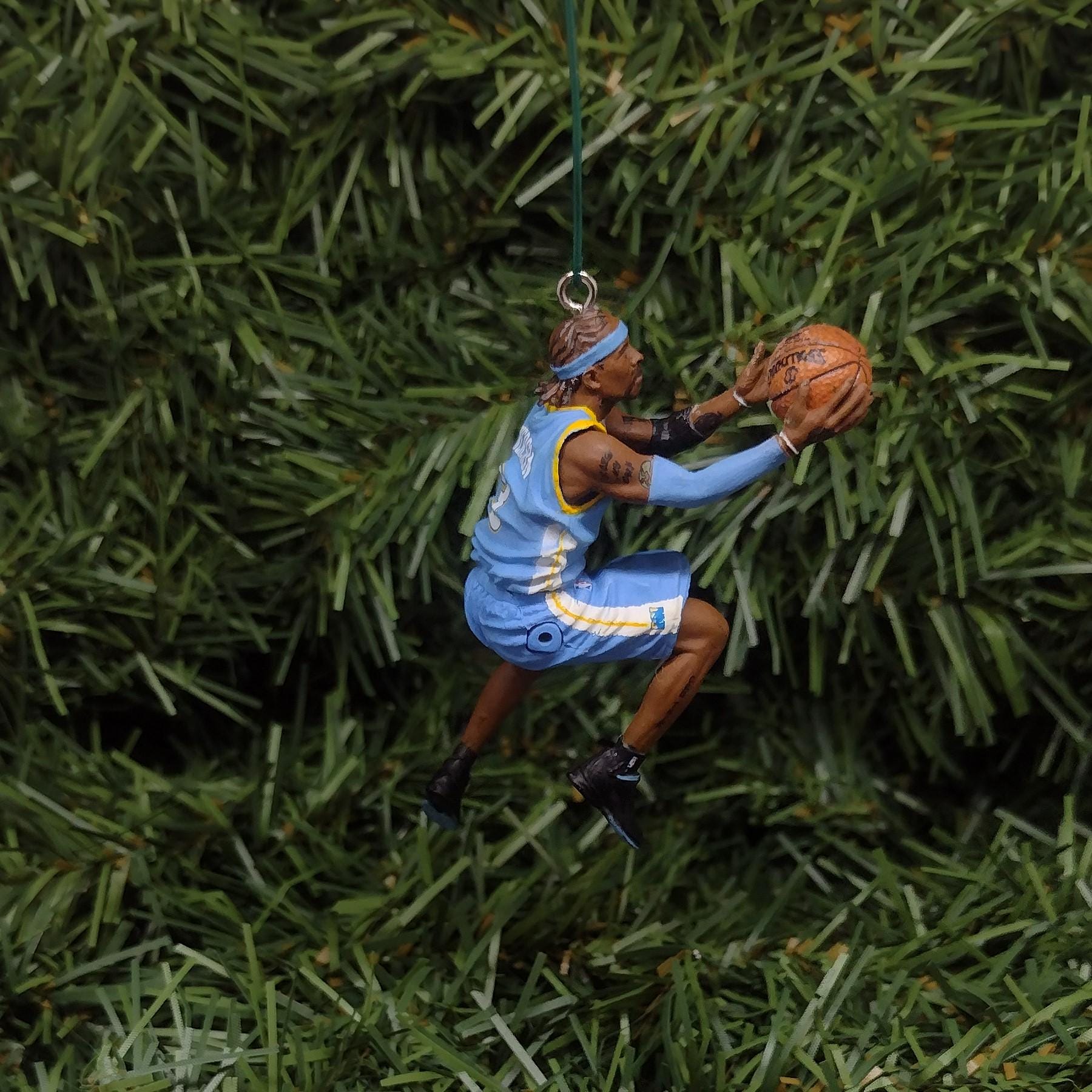 Allen Iverson DENVER NUGGETS Ornament Christmas Tree Decoration Xmas Gift 2.5 inch