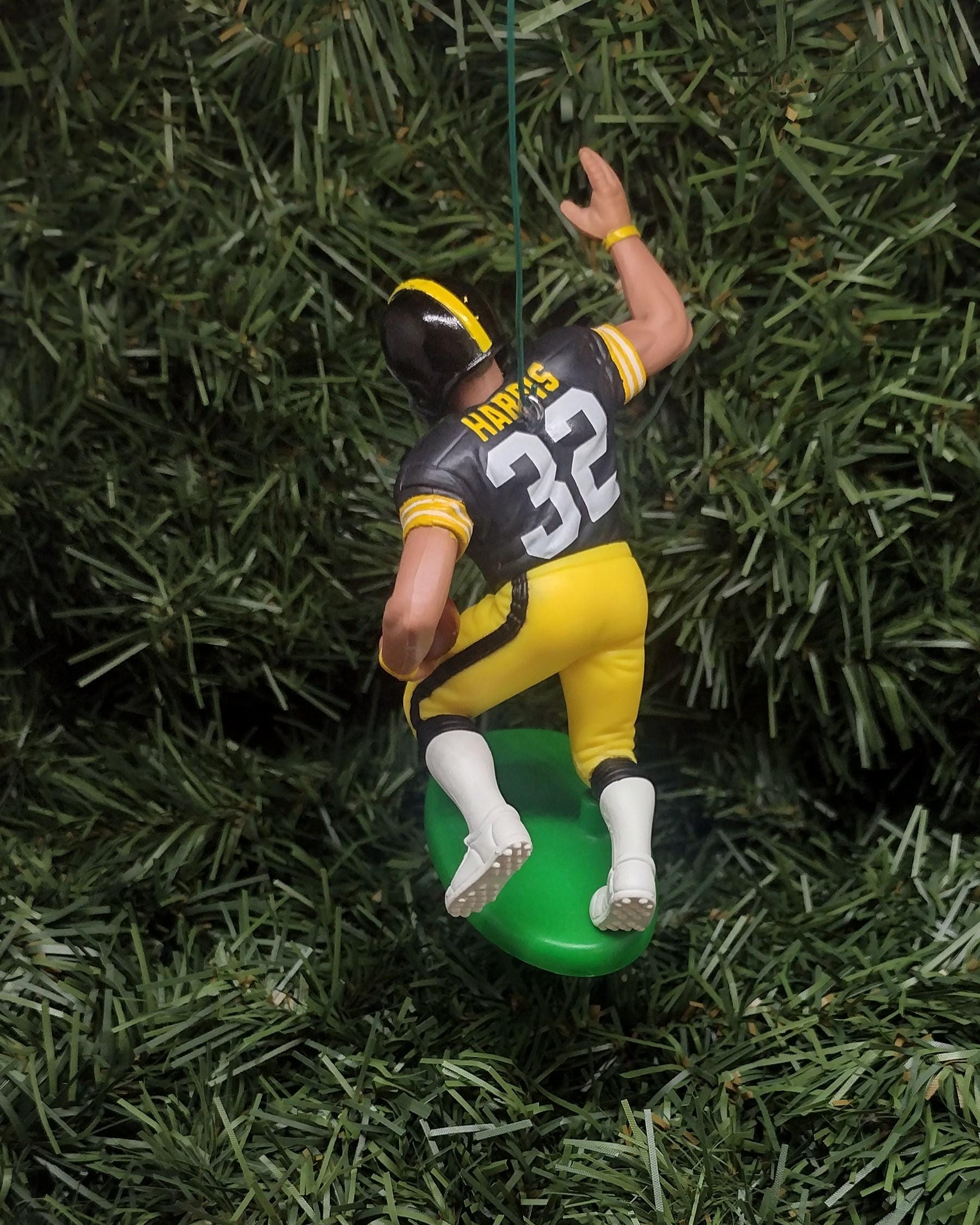 Franco Harris PITTSBURGH STEELERS Ornament Christmas Gift Idea NFL Football Figure Unique Xmas Tree Decoration