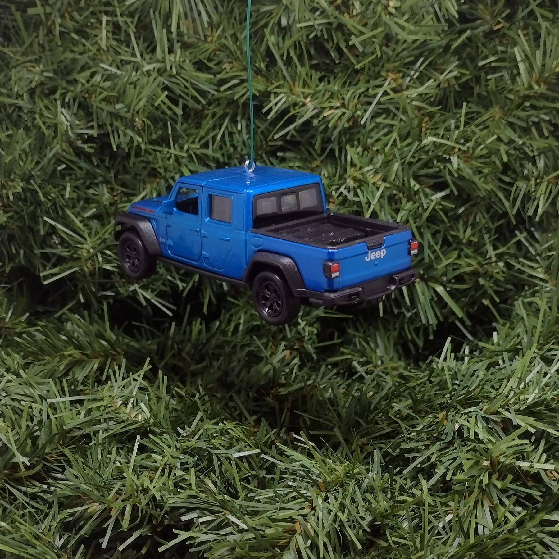 JEEP GLADIATOR Ornament Christmas Gift Xmas Tree Decoration 5 inch Blue 2019-2024
