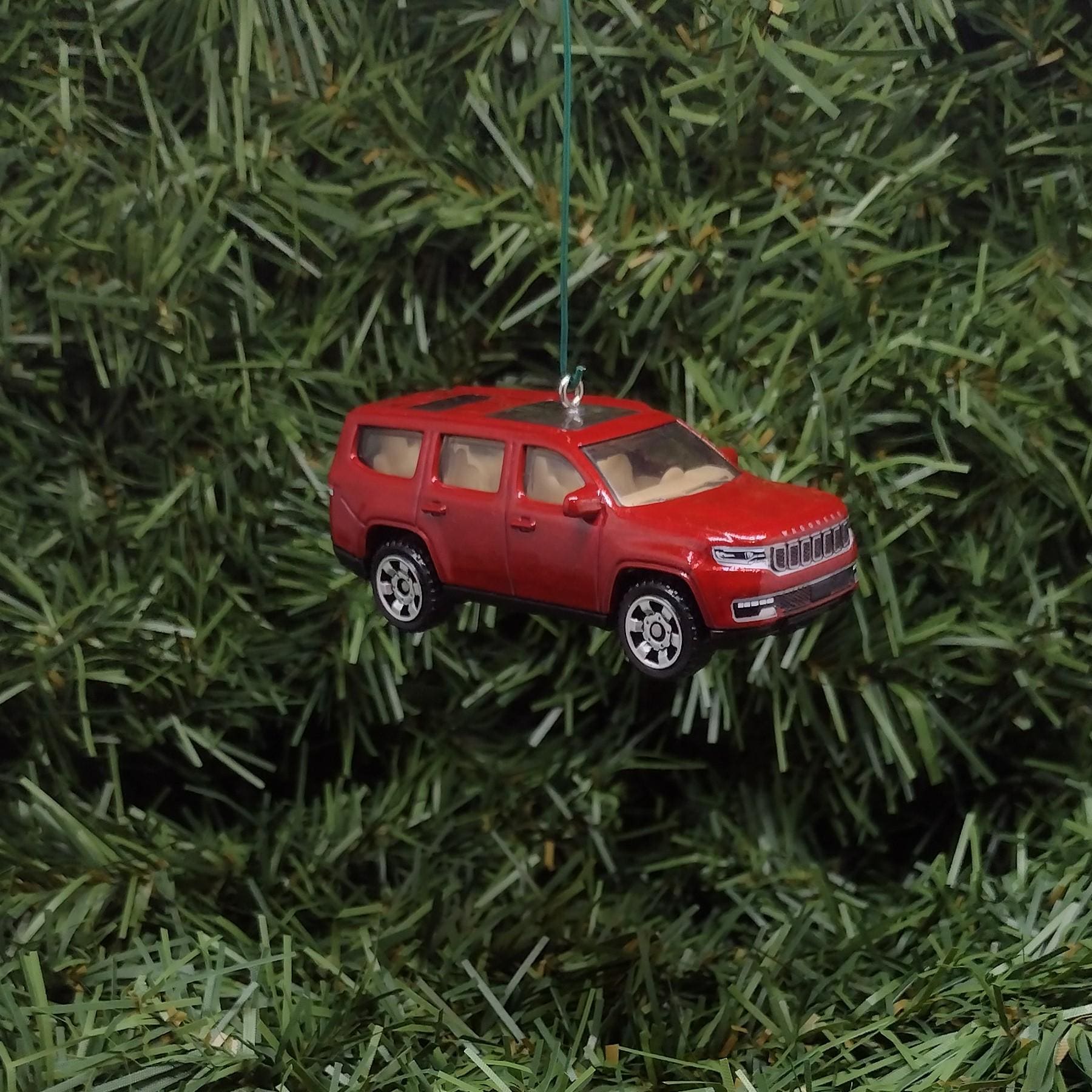 2022 JEEP WAGONEER Ornament Christmas Gift Idea Unique Xmas Tree Decoration 2023 2024 2025 4x4 SUV Red