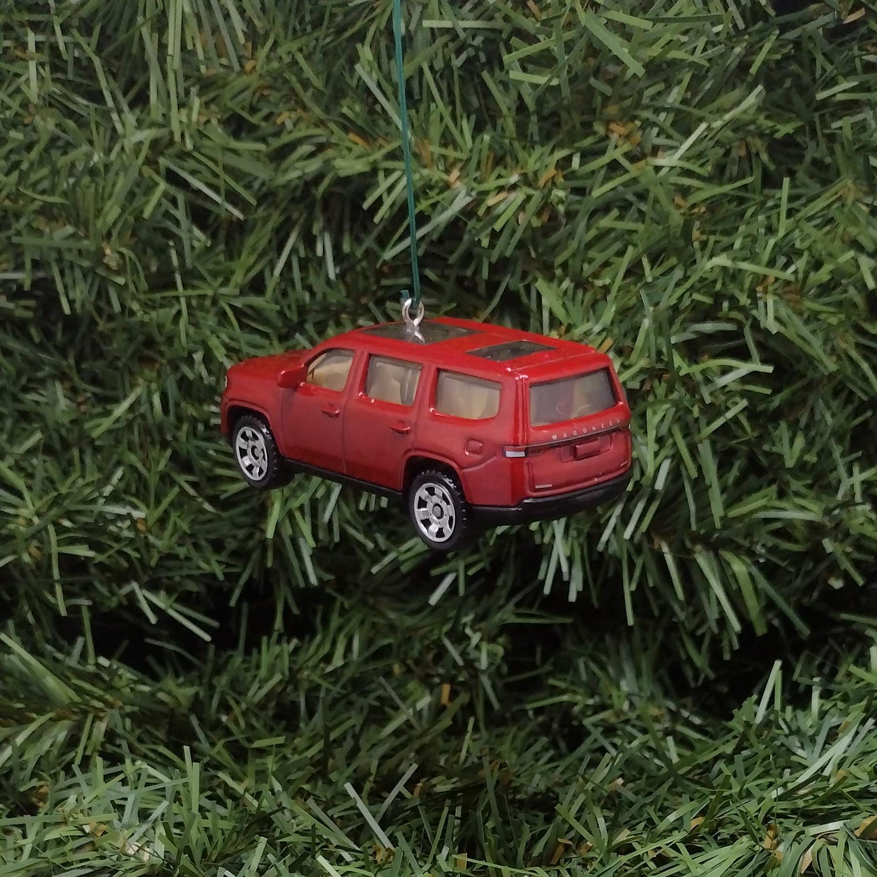 2022 JEEP WAGONEER Ornament Christmas Gift Idea Unique Xmas Tree Decoration 2023 2024 2025 4x4 SUV Red