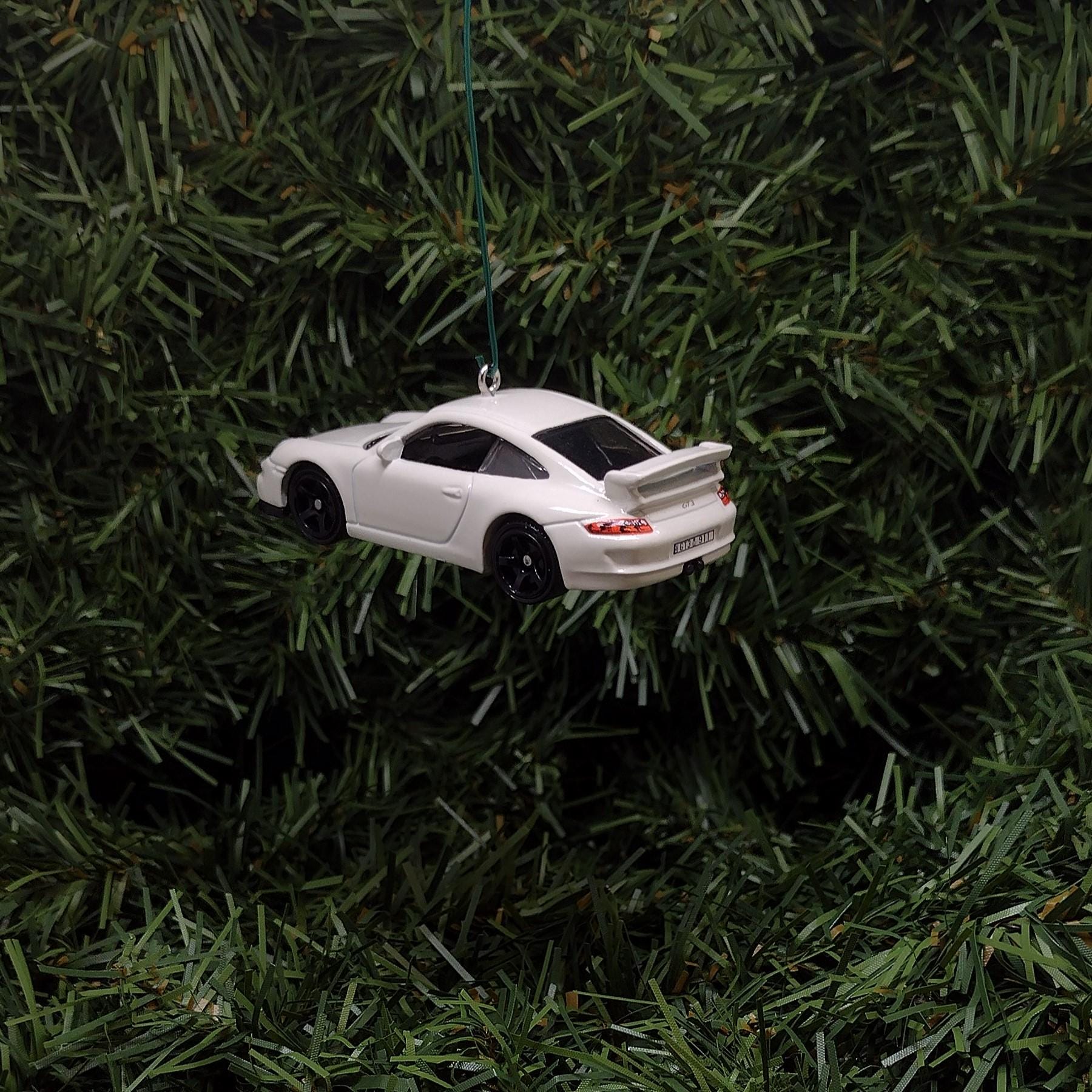 Porsche 911 GT3 Ornament Christmas Tree Decoration Unique Gift Idea 2007 White