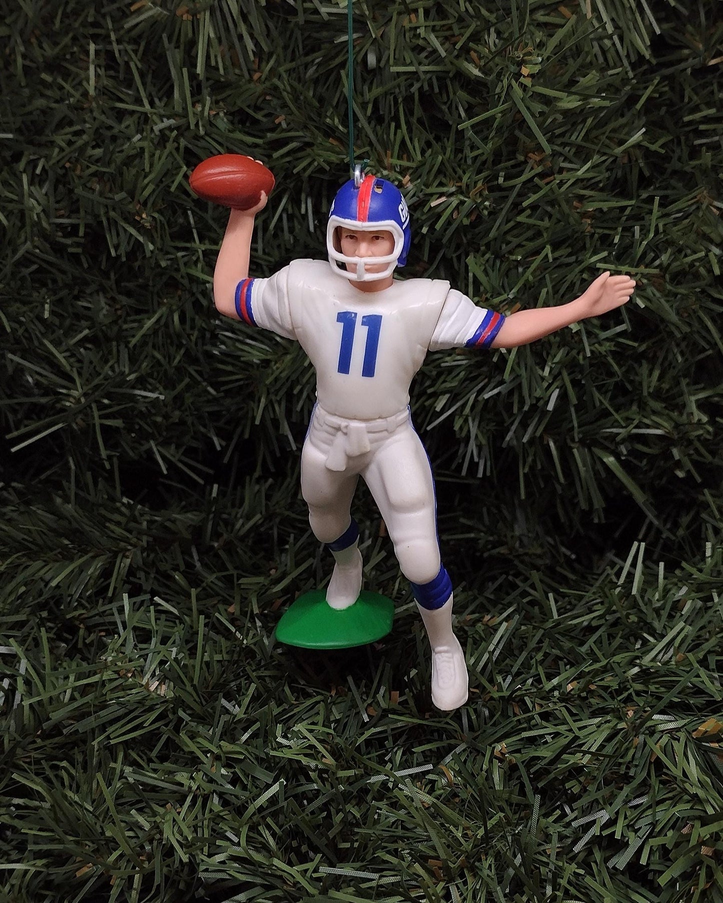 Phil Simms NEW YORK GIANTS Ornament Christmas Gift Idea Nfl Football Figure Unique Xmas Tree Decoration