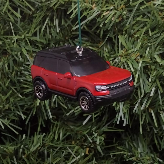 FORD BRONCO SPORT 2022 Ornament Christmas Tree Decoration Unique Gift Idea 2021 2023 2024 4x4 Suv Red Green