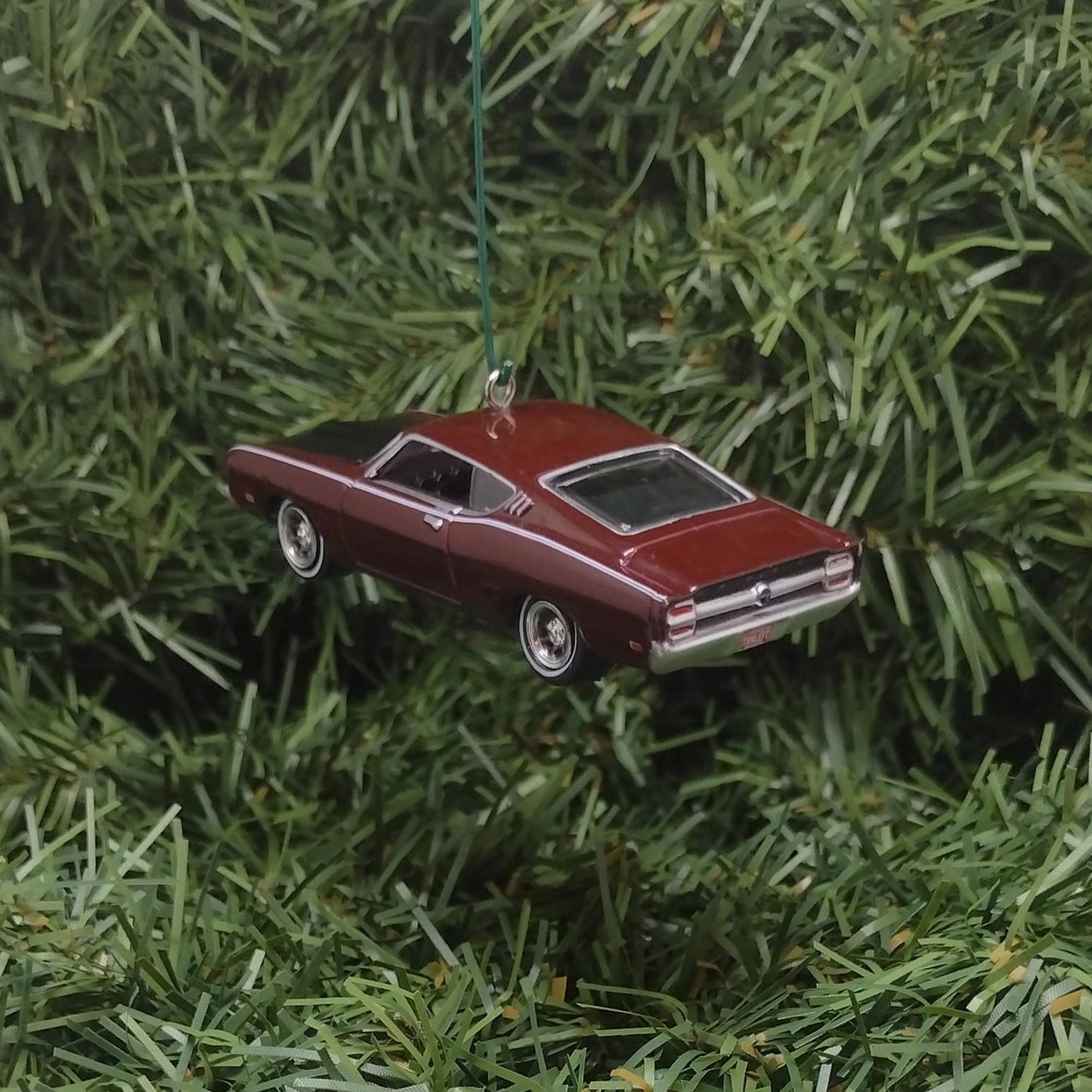 FORD TORINO Ornament 1969 Talladega Christmas Tree Gift Royal Maroon