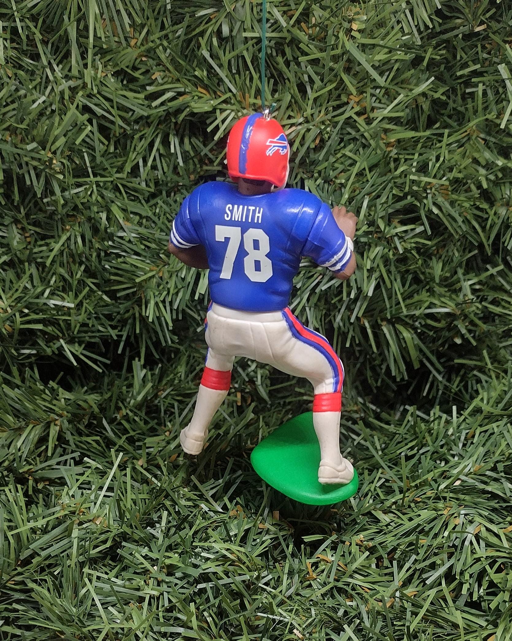 Bruce Smith Buffalo Bills Christmas Ornament Unique Gift Idea or Xmas Tree Decoration NFL Football Figure