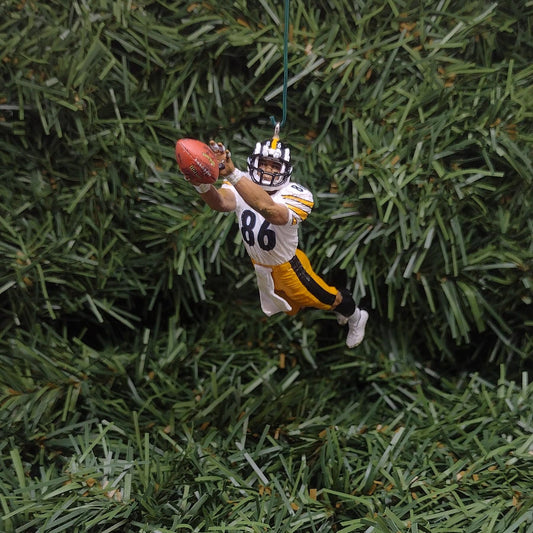 PITTSBURGH STEELERS Ornament Hines Ward Christmas Gift Idea Unique Xmas Tree Decoration NFL Football Figure 3 inch